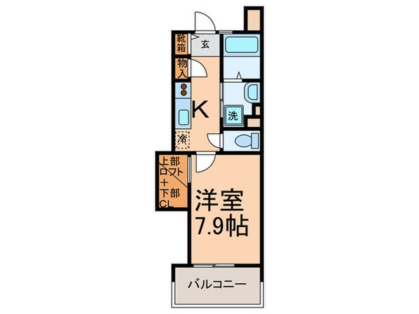 アクタス博多Ｖタワ－の物件間取画像